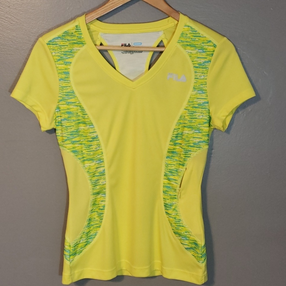 Fila vneck workout short sleeve shirt
